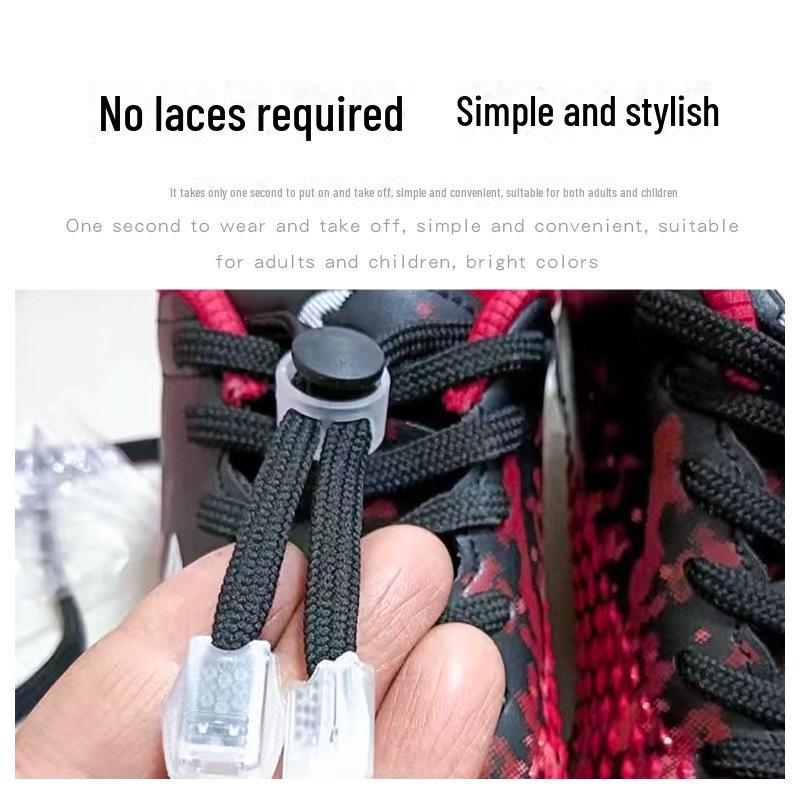 Fashion Lazy Shoelace-Free Spring Buckle for Kids
