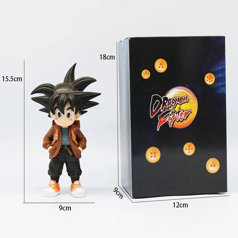 

15cm Dragon Ball Anime Figure Son Goku Figures Travel Kid Action Figurine Cute Pvc Gk Statue Collection Model Toys Gifts Z Round Sensory Compression