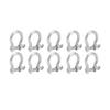 10pcs D Ring Anchor Shackle Screw Pin Stainless Steel Chains Lifting DShape Shackle