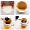 Reusable Over Coffee Maker Ceramic Portable Ceramic Coffee Dripper Flat Bottom BPA-Free Coffee Brewing Filter Cone Travel