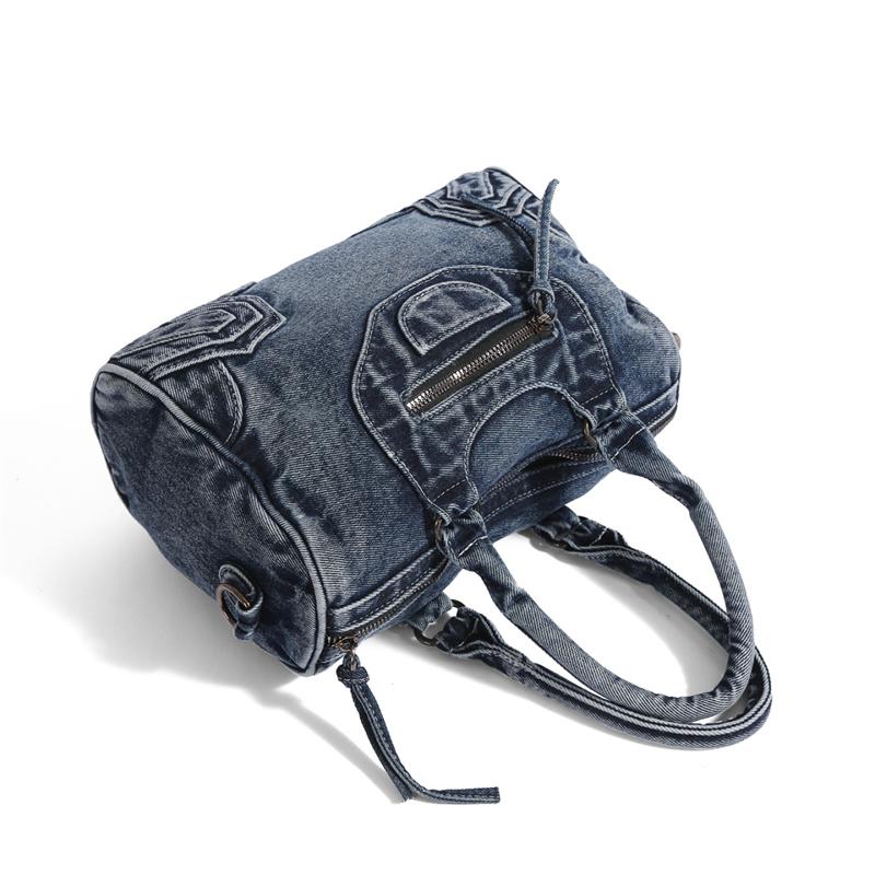 Vintage Large Capacity Crossbody Bag Women's Handbag Denim Bag