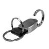 AU-TOMOTIVE GOLD Genuine Leather Accent Keychain for Acura (Gunmetal) Metal Compatible, Gunmetal, Standard