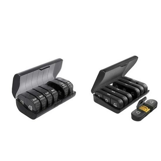 Portable Seven-Day Pill Organizer with 21 Compartmentalized Grids for Morning, Noon, and Evening - Large Capacity Travel Storage