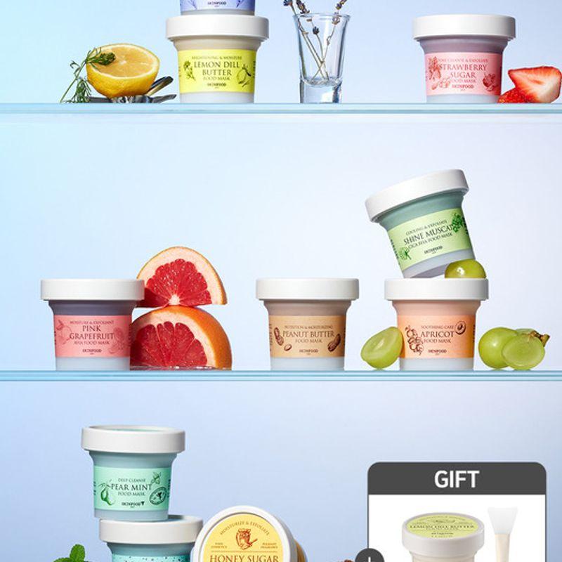 

[Exclusive brush + 20g potato & lemon dill free] Food mask 120g duo set Apricot Food Mask