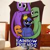 Game R-Rainbow F-Friends Throw Flannel Throw Blanket, Lightweight Cozy, Durable Washable cute Cool