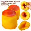 Pudín de Caramelo Crujiente Bola Anti Estrés Moldeable Juguete Fidget Bola Crujiente para Apretar Bloques Redondos Rellenos ASMR Juguetes Anti Estrés para Adultos