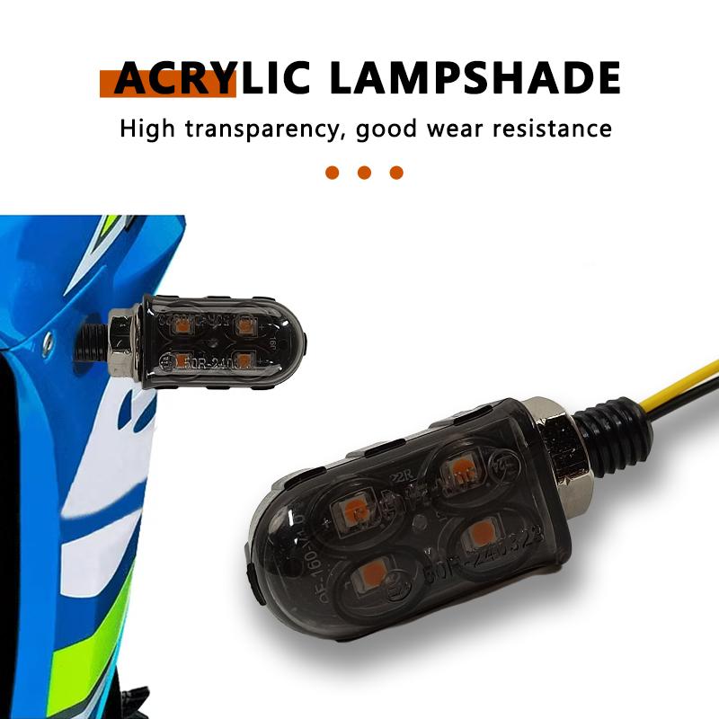 SEAMETAL Motorcycle LED Turn Signal Lights Motorcycle Blinker Motorcycle Accessories