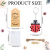 20 Set Ladybug Party Favors Include 20 Keychains,20 Thank You Tags And 20 Goodie Bags For Ladybug Lover, My Ladybug Themed Party