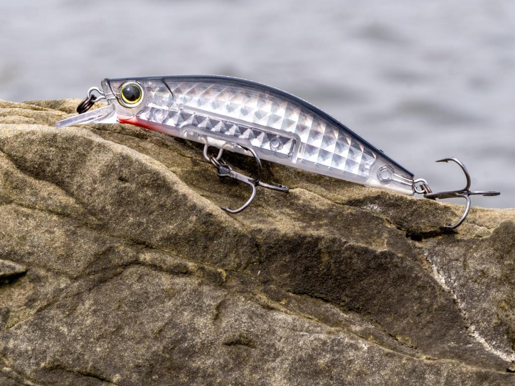 Bass Lure Flat Heavy Minnow Sinking 40mm Ghost Smelt YO-ZURI 3DR-X Color