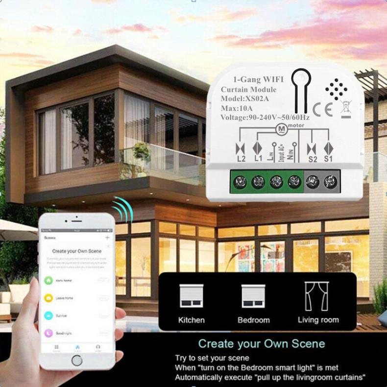 Graffiti WiFi Smart Mini Curtain Module with Alexa Voice Control & Timer