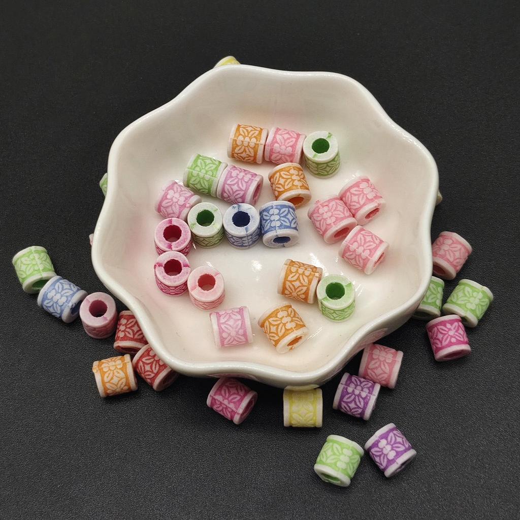 Ethnic Marine Bead Pen Holder: Water-Washed Beads for DIY Necklace, Bracelet, and Clothing Accessories.