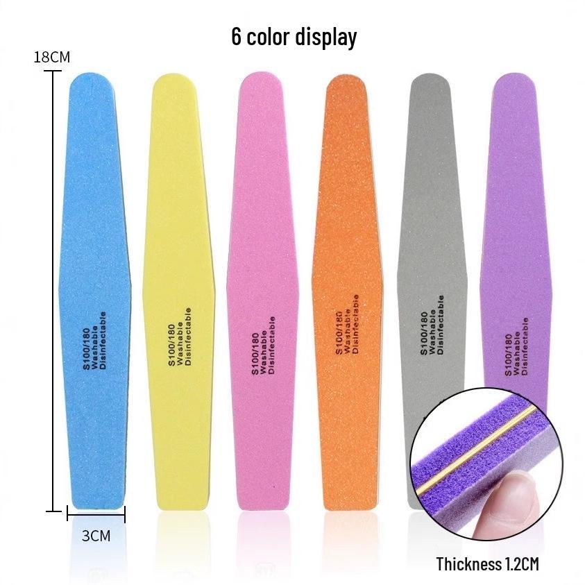 Anpassbare Diamant-Nagelformfeile und Polierschwamm