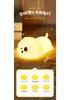Rechargeable Dimmable Silicone Puppy Night Light with Seven-Color Changing and Timer
