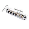 1 Set Ponte Sella a Rulli in Lega Parte di Ricambio per Chitarra Elettrica 6 Corde Stile LP(Argento)