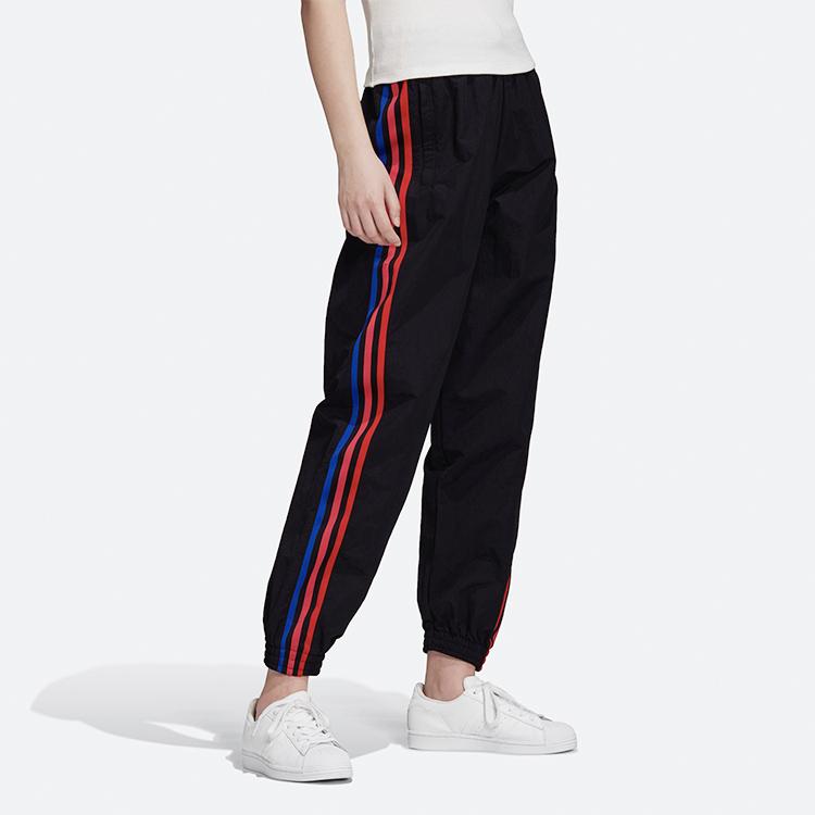 Adidas Originals Track Pants Casual Retro Sport Tapered Knit Pants Women Pants Black GD2231