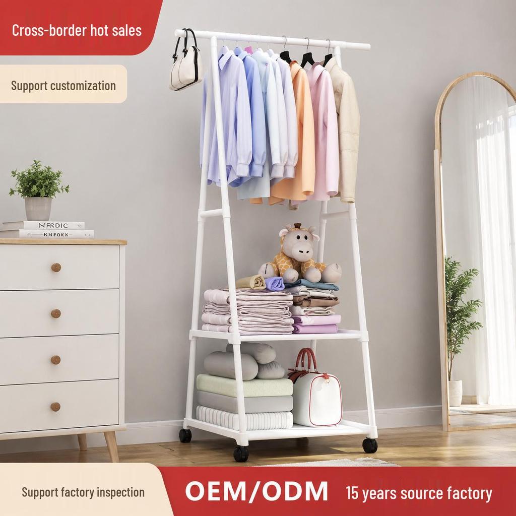 Multi-Functional Movable Triangle Coat Rack – Easy Assembly, In Stock