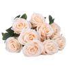 Faux Flower Realistic Looking Eye-catching Practical Good 10 Heads Wedding Party Faux Bouquet Decoration for Dorm