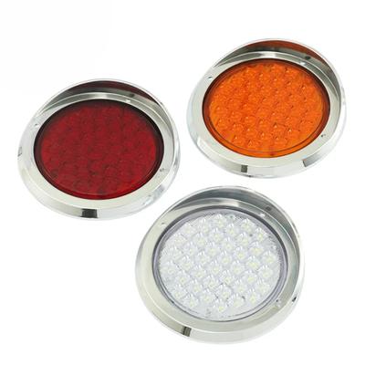 12V-24V Side Marker Lights Round Hooded Front Rear Clearance Indicator Lamp Truck Accessories For Trailer BUS Van Caravan