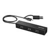 Buffalo BUFFALO USB Hub for Tablets and Smartphones with Conversion Black BSH4UMB04BK 2.0 4-port Connector,