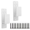 2pcs Safety Bar Bracket Heavy Duty Door Latch Security Bar Bracket Barrier Pull Down Open For Home Security 12x6x5cm Hardware