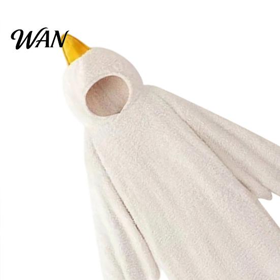 Roliga Djurpyjamaser Rolig Gås Anka Kostym för Barn Vuxna, Pyjamas med Huvuva Onesie Pyjamaser, Mjuk Plysch Bärbar Filt, Halloween Cosplay Varm