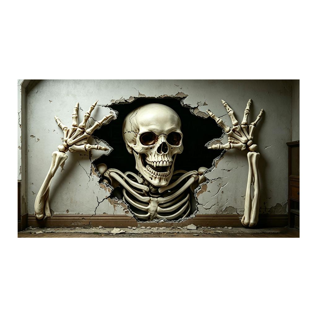 Halloween Door with Skeletons and - Outdoor Party Decoration for House