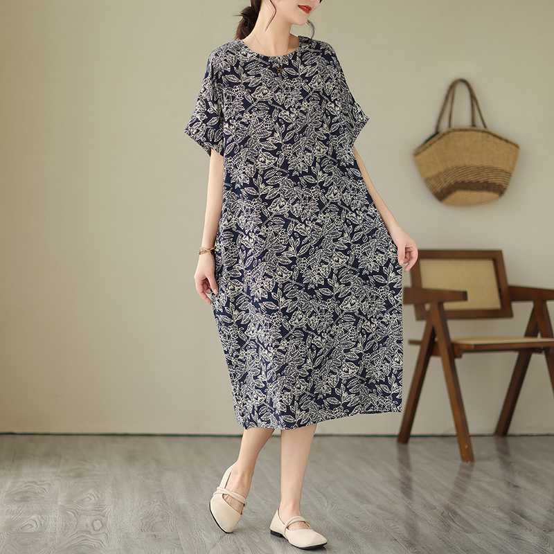 

Темно-синие платья миди до колена с темпераментом мамы One Size тёмно-синий