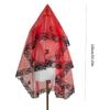 Dunkle Serie Hochzeits Schleier mit Spitze Besatz Blumendesign Brautparty Schleier für Maskerade Party und Punk Themen Veranstaltung
