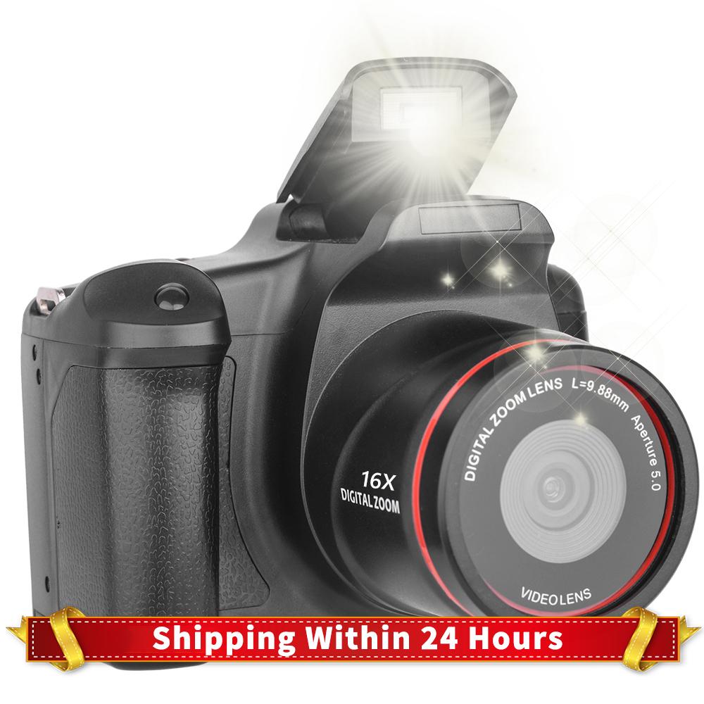 1080P 16MP Digital Camera 16X Zoom Video Recorder with 2.4 Inch LCD Screen for Photography and Video