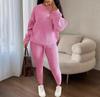 European & American Fashion Knitwear: Women's Soft & Fluffy Sweater and Pants Set for Autumn & Winter