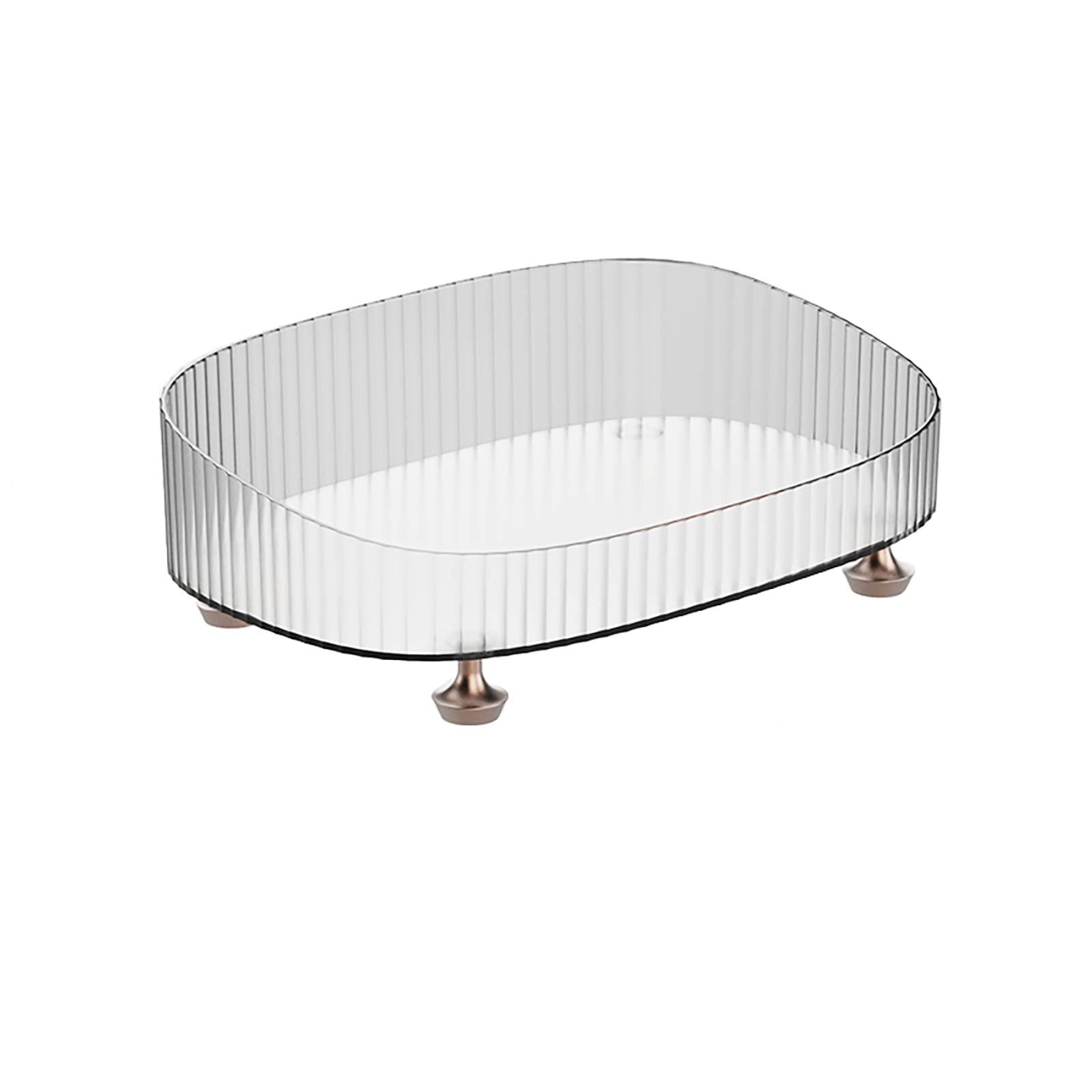 

Органайзер для косметики и духов, поднос для туалетного столика, декоративный поднос для туалетного столика, поднос-органайзер для косметики, всякой всячины белый