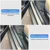 4Pcs Rubber Car Door Sill Scuff Covers Black Door Panel Guards Protector Trim Anti-scratch Exterior Parts Car Decor Accessories