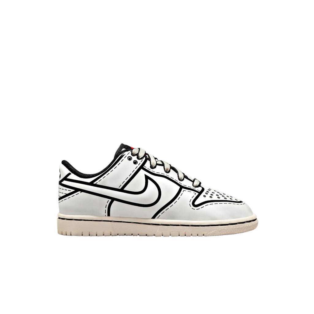 LEGO X Nike Dunk Low PS Sail Kids Sneakers Cream Black Rush-Red II7288-100