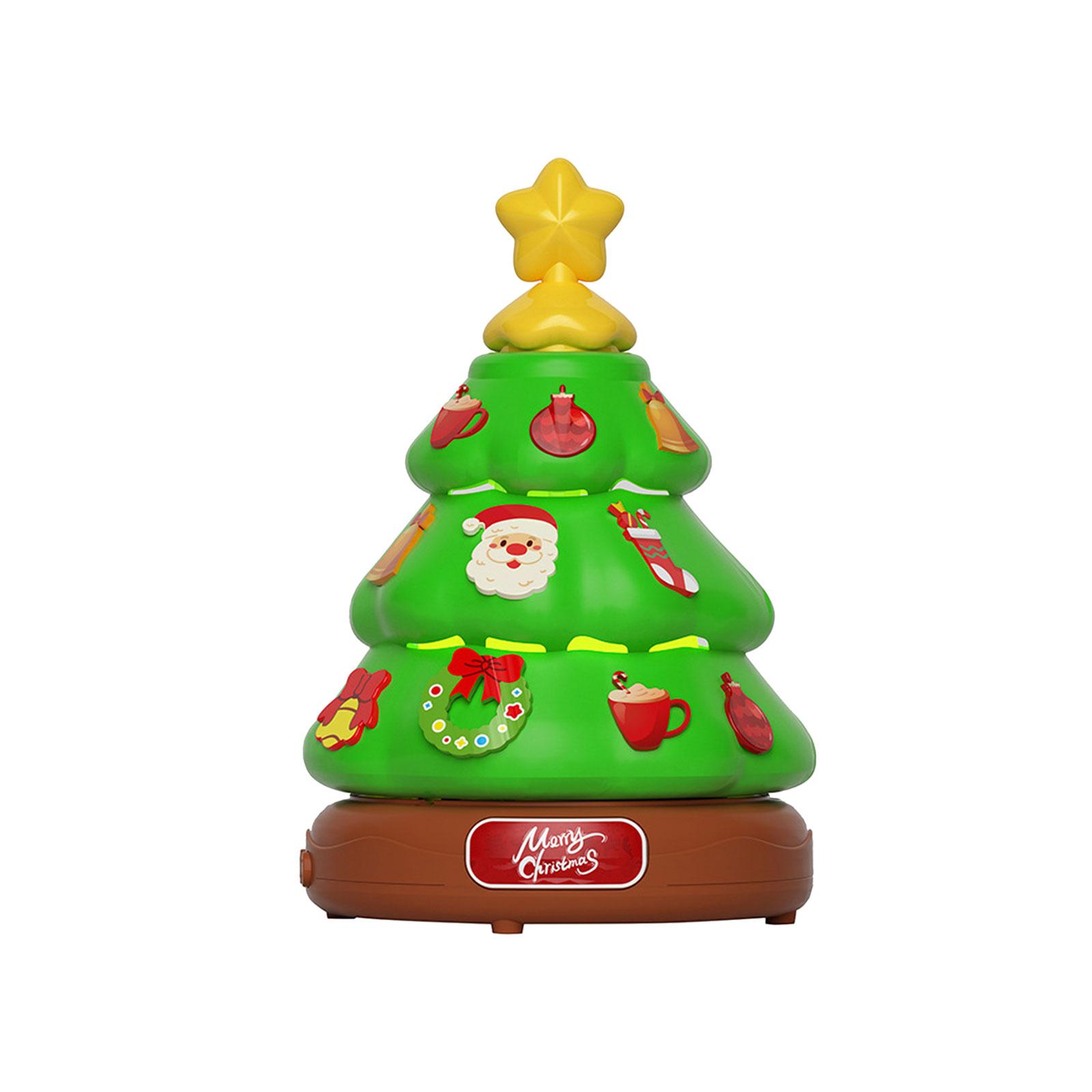 

Рождественская елка Свет Музыка Машина для пузырей Детская игрушка Вращающийся свет Наклейка для DIY 100 мл One Size