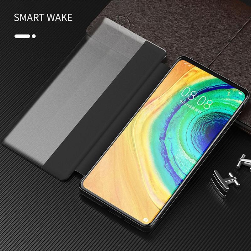 Pouzdro s okénkem pro Samsung Galaxy S25 S24 S23 S22 S21 S20 Note 20 Ultra Plus PU kůže Chytrý flip Nárazuvzdorný kryt Skořepina
