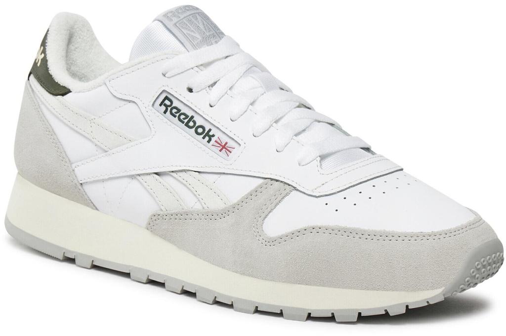 Кроссовки Reebok Classic Leather белый/стильный туман/чистый серый