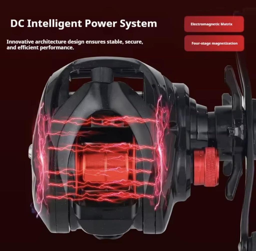 LIZARD GOLF DC 185g Lightweight Versatile Chinese DC Baitcasting Reel with Digital Brake (Left Handle)