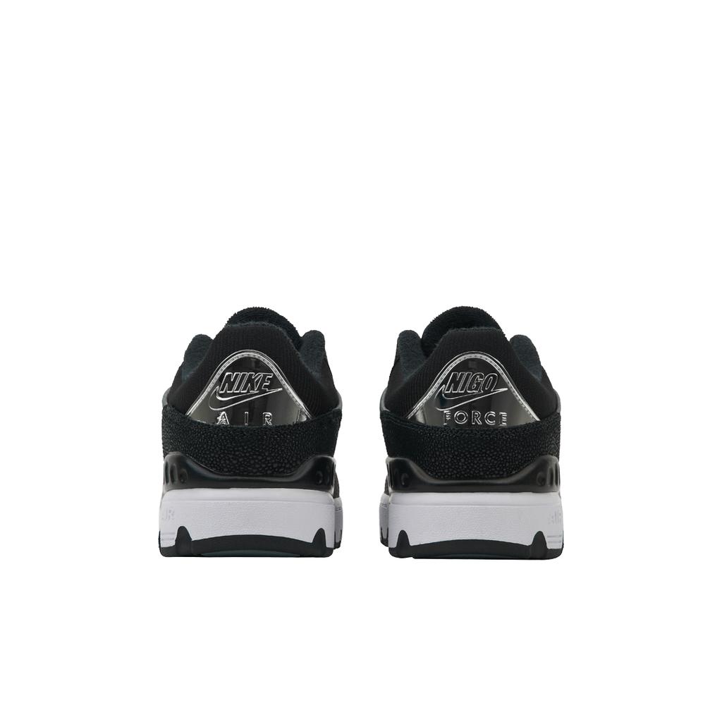 Nigo x Nike Air Force 3 Low Zwart Croco Unisex Sneakers Rookgrijs Metallic-Platina Wit HF7630-001