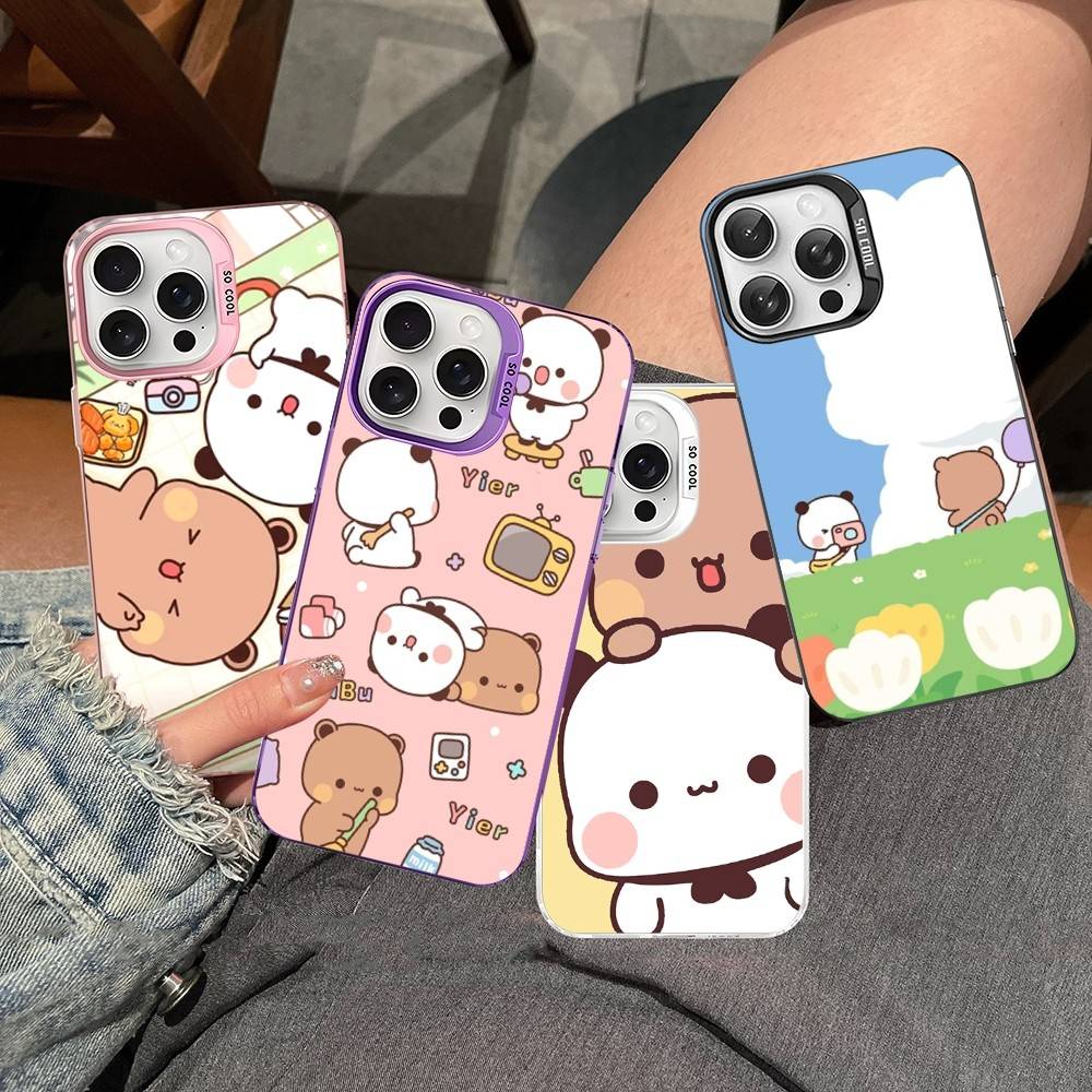 Character Bubu And Dudu Phone Case For IPhone 16 15 14 13 12 11 17 Pro MAX Plus Pro Matte Shockproof Cover