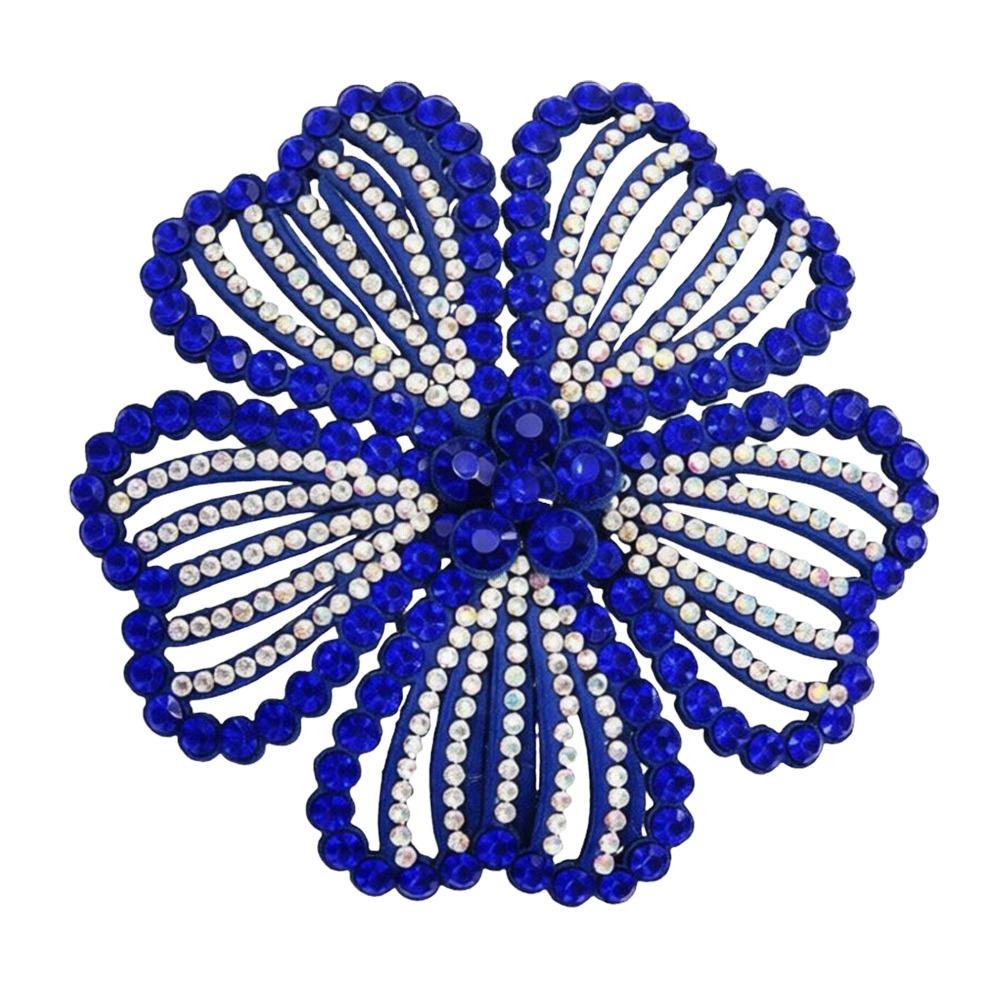 Fashion 8cm Rhinestone Brooch DIY Exquisite Flower Brooch Flower Clothing Patch Clothing Accessories