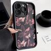 Black Butterfly Silicone Phone Case For iPhone 11 13 14 12 15 17 16 Pro Max XR XS Candy Color Soft Cover