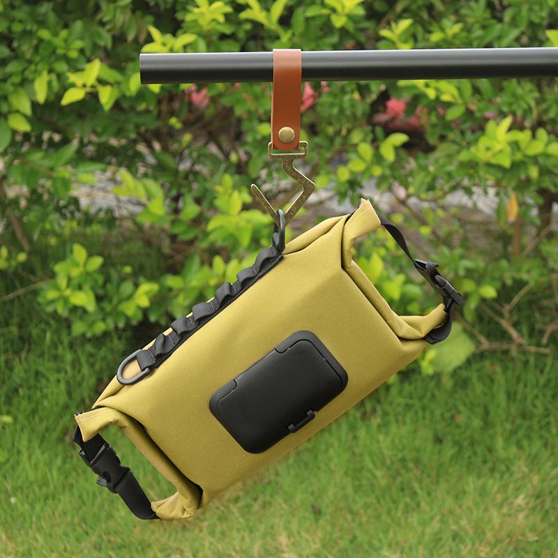 RR Camping Toilet Paper Holder Bag Camping Tent Folding Toilet Paper Hanging Holder Roll Case Storage Box Outdoor Camping Tools