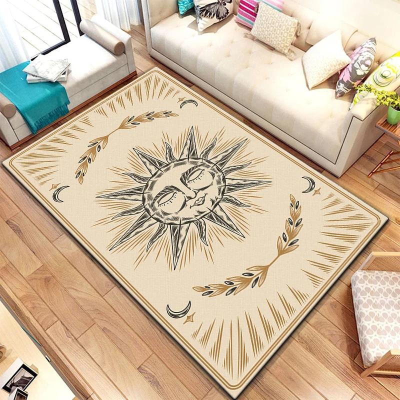Scale of Justice Magic Astrology Esoteric Carpet for Living Room Rug Bedroom Kitchen Mats Anti-Slip Rugs Yoga Mat Decorative Rug