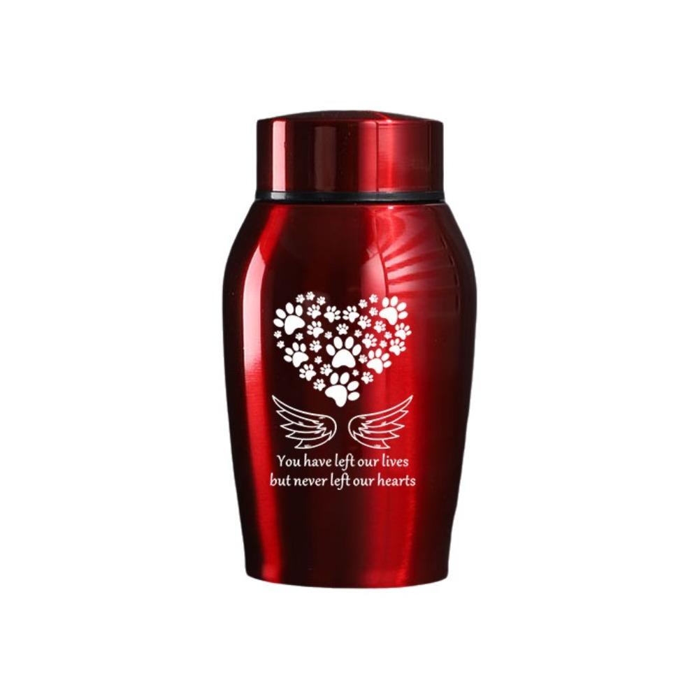 Sealed Pets Cremation Urn Pet Paw Print Dog Cat Cremation Urns Memento Burial Holder  Ashes Storage