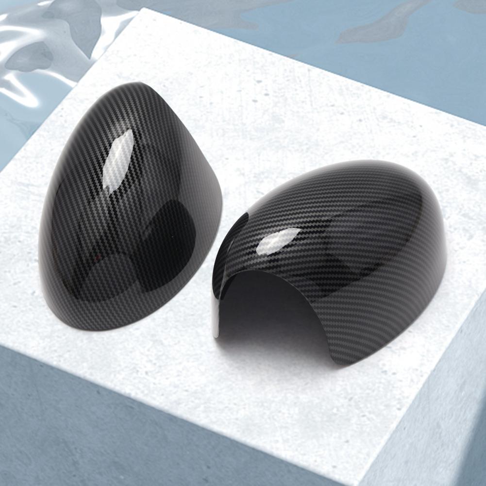 2pcs Rearview Mirror Cover Carbon Fiber Side Wing Mirror Cover Cap Replacement for Mini Cooper R Series R50 R53 R52 2000-2008