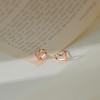 Sweet Mini Hollow Heart Earrings Fashion Simple Earrings Cute Heart Shaped Accessories