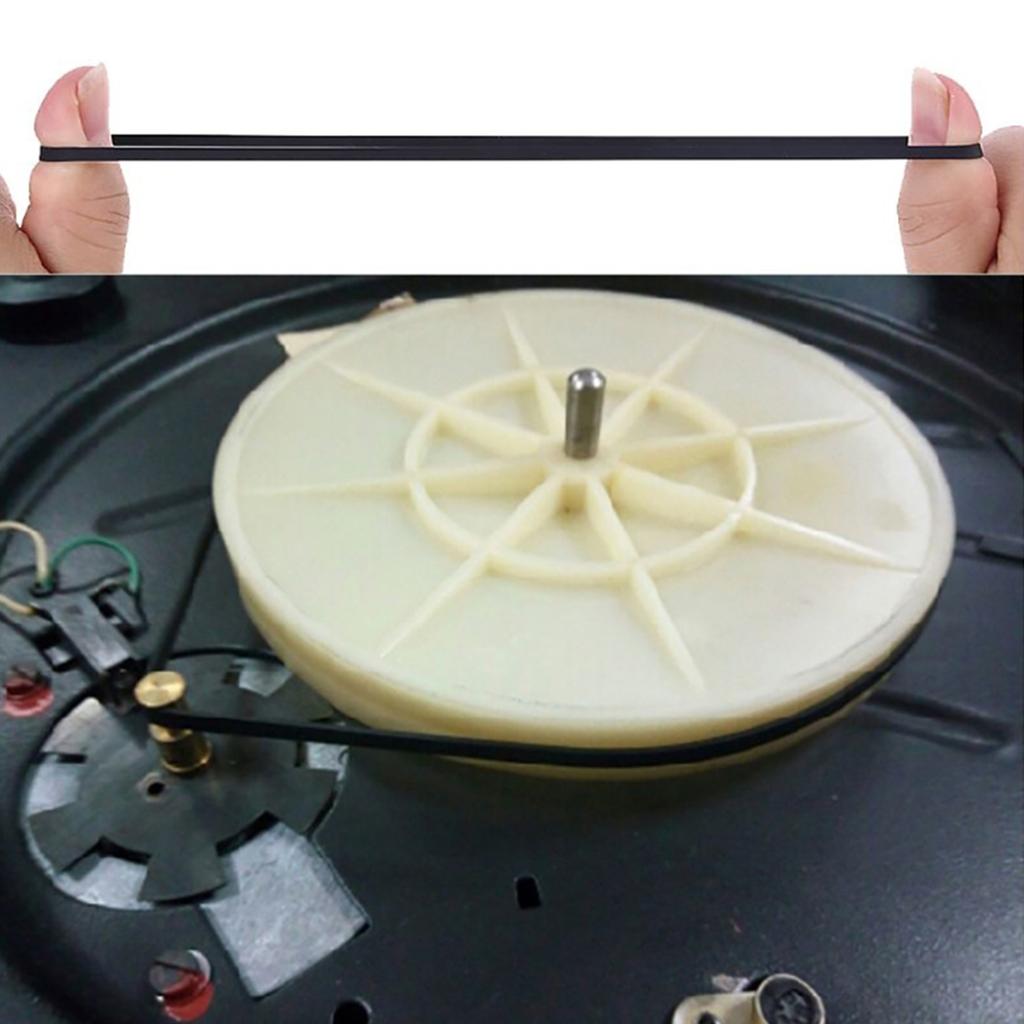 Packung mit 5 Plattenspieler-Wartungsteil Gummi-Antriebsriemen Schallplattenspieler Riemen Player Wartungsteil Plattenspieler-Riemen