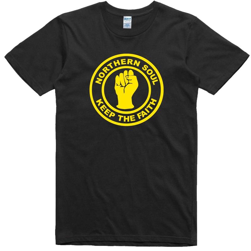 Unisex T-Shirt Northern Soul 1970s Multi Choice Logo Music Regular Fit Cotton S