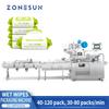 ZS-WP550A Máquina Automática de Fabricação de Lenços Umedecidos Embalagem Plana Lenços para Bebê Tecido Linha de Embalagem Antisséptica