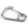 D-Buckle Lock Screw Lock Climbing Gear Carabiner Chain Connecting Ring Safety Snap Hook Carabiners